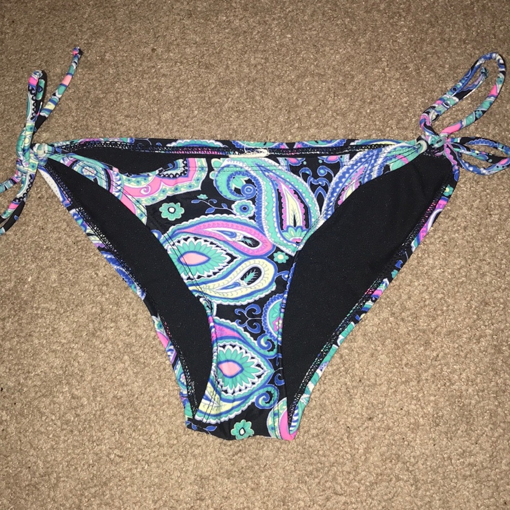Paisley tie bikini bottoms